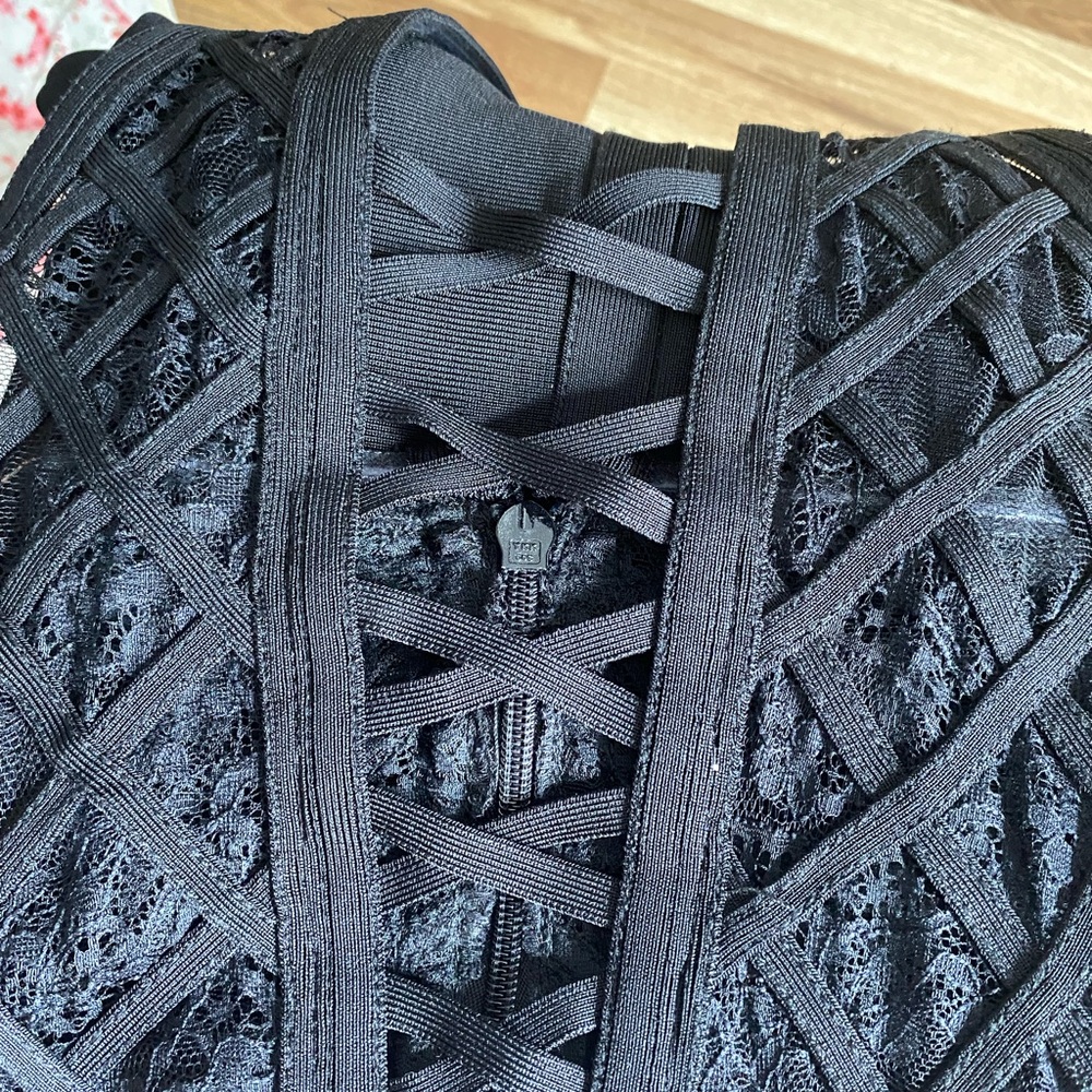 House of CB Black Lace Dress